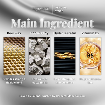 BEESMADE Matte Clay - No.1 Hair Clay in Singapore & Malaysia