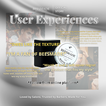 BEESMADE Matte Clay - No.1 Hair Clay in Singapore & Malaysia